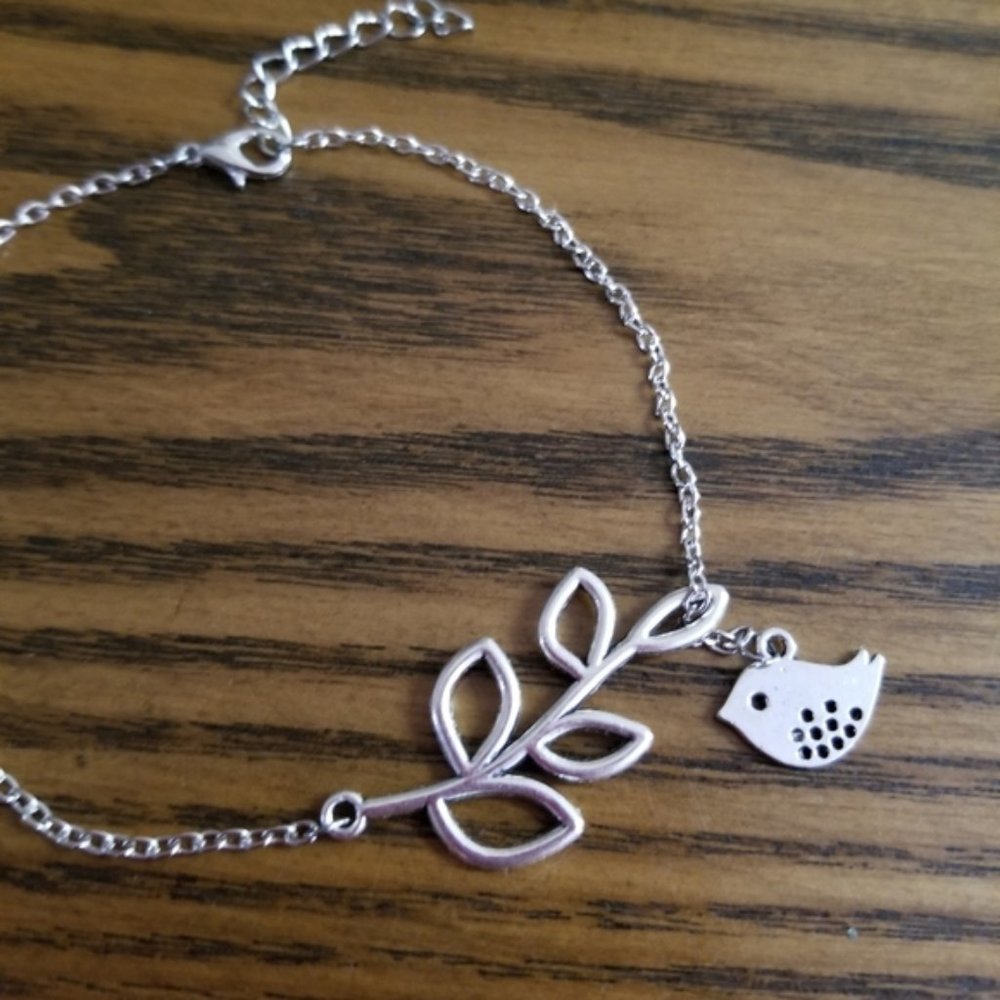 COPY - New Anklet Bird Lariat Ankle Bracelet Silver Tone